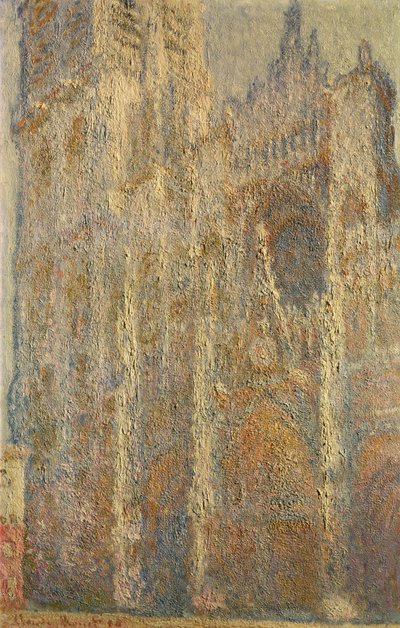 Kathedraal van Rouen, Middag, 1894 door Claude Monet